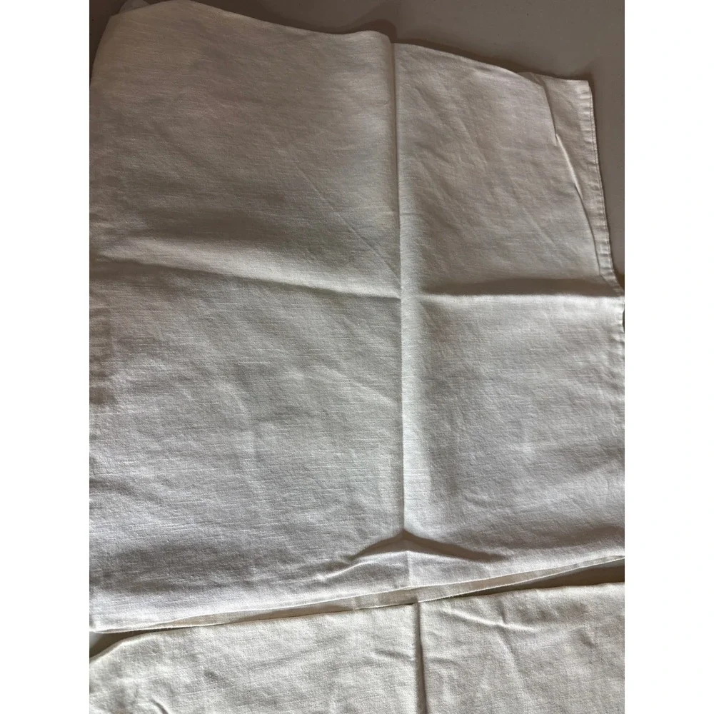 IKEA ROTFJARIL Butterfly Cushion Covers Set of 2 Green Cream 20x20 Ramie Cotton